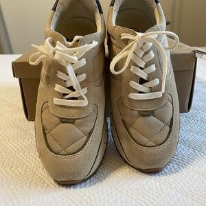 Madewell Suede Quilted Sneakers